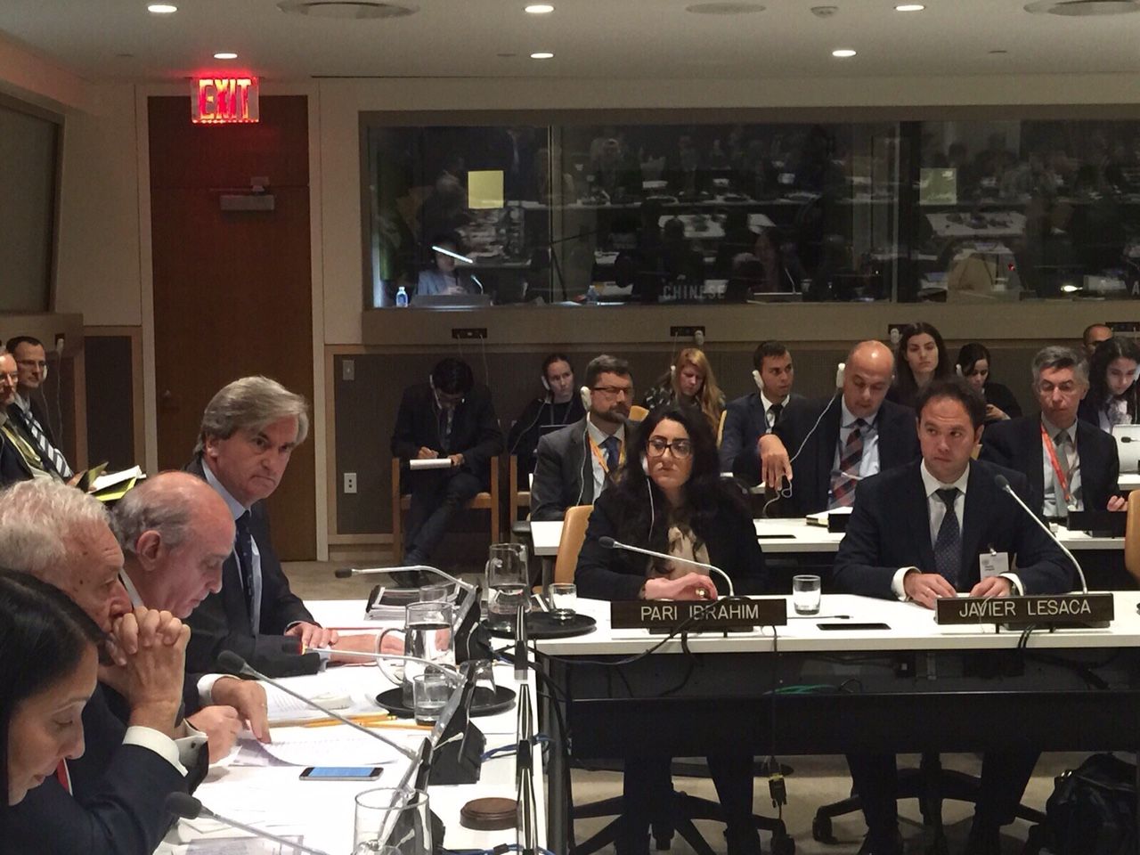 Javier Lesaca en el Consejo de Seguridad de Naciones Unidas