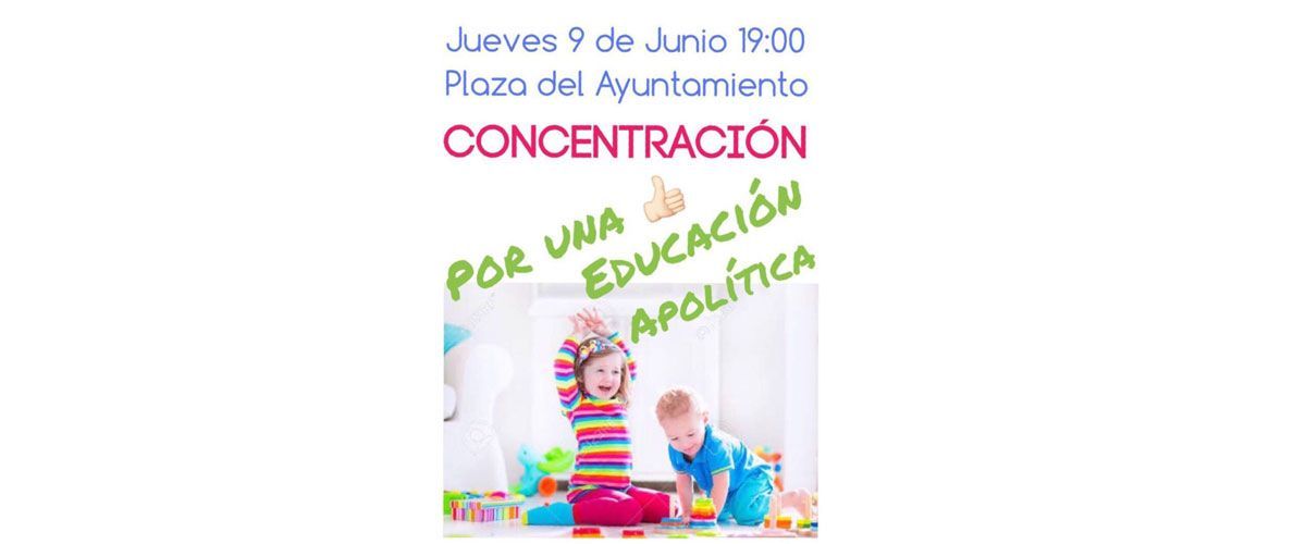 Concentración por una educación apolítica