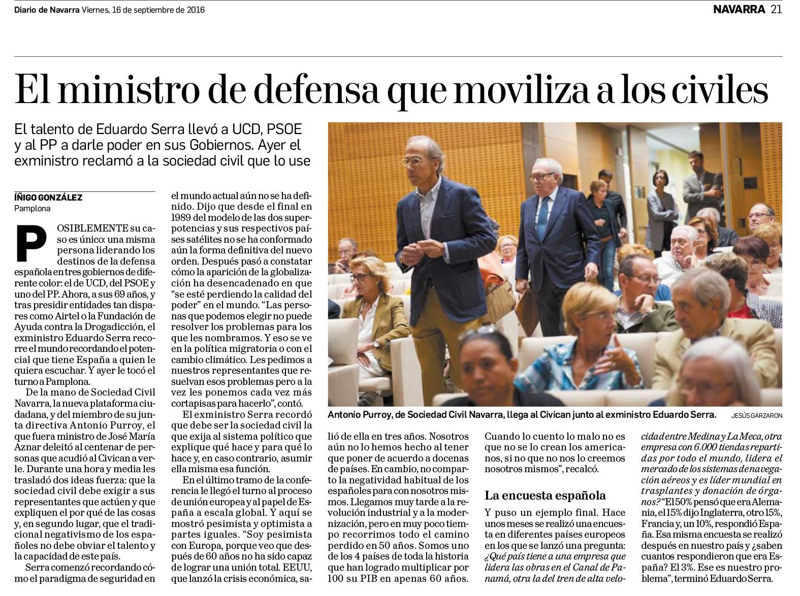 El ministro de defensa que moviliza a los civiles