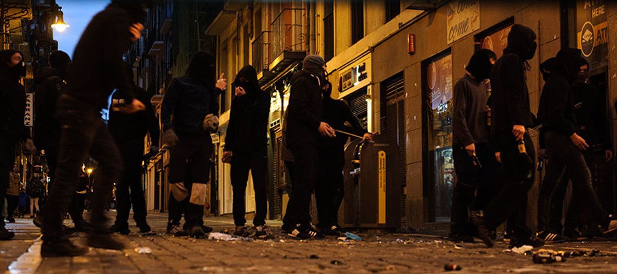 La guerrilla urbana adolescente de la kale borroka regresa a Pamplona