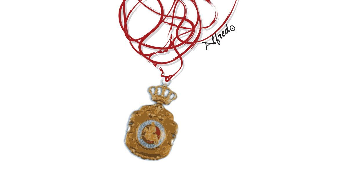Medallas de turbio reverso