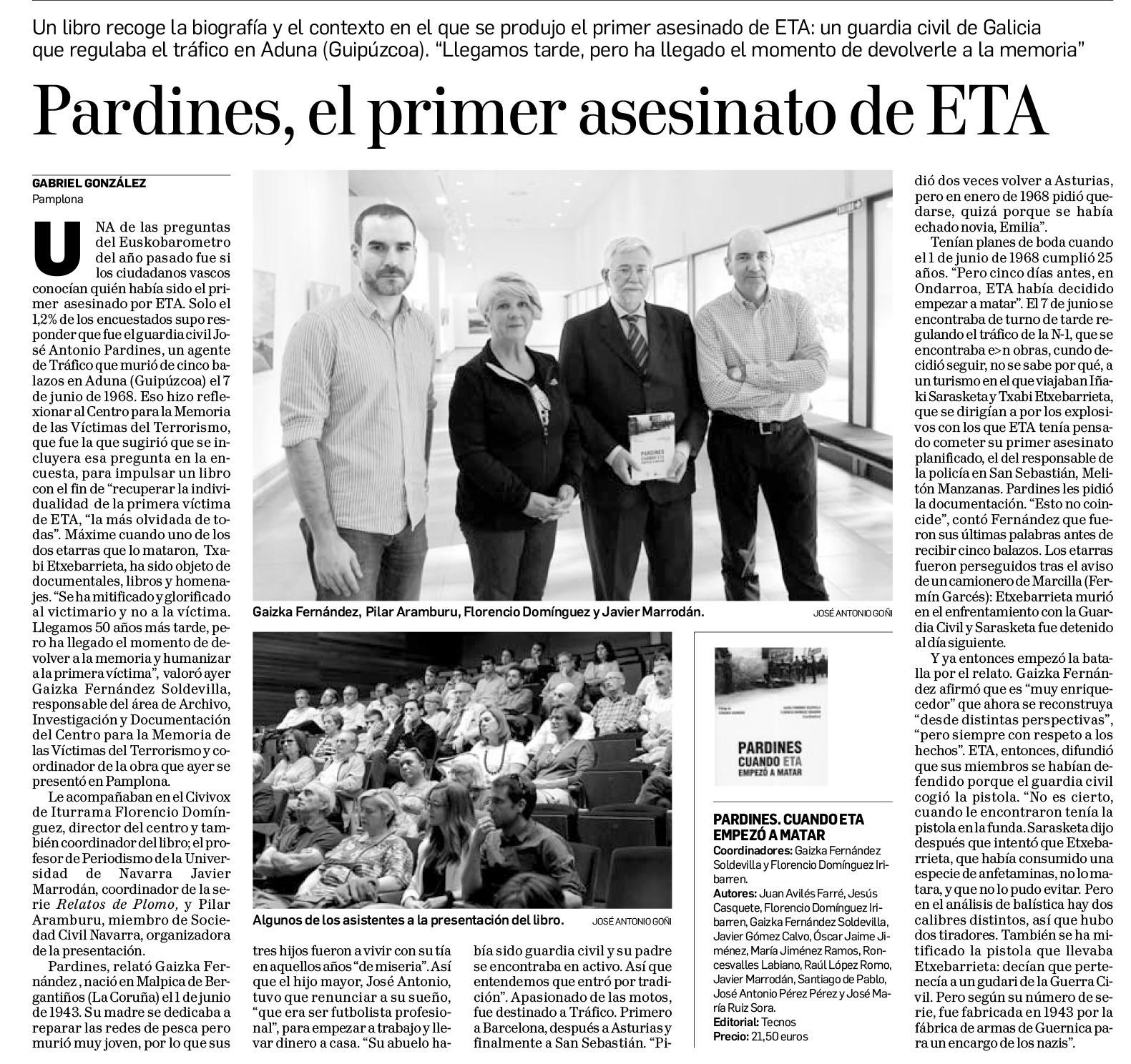 Pardines, el primer asesinato de ETA