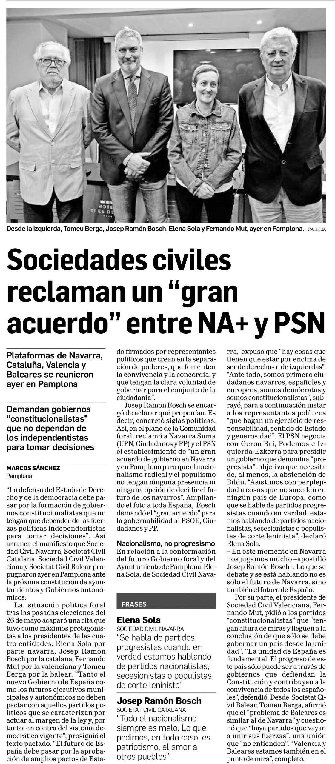 El manifiesto de las sociedades civiles en los medios