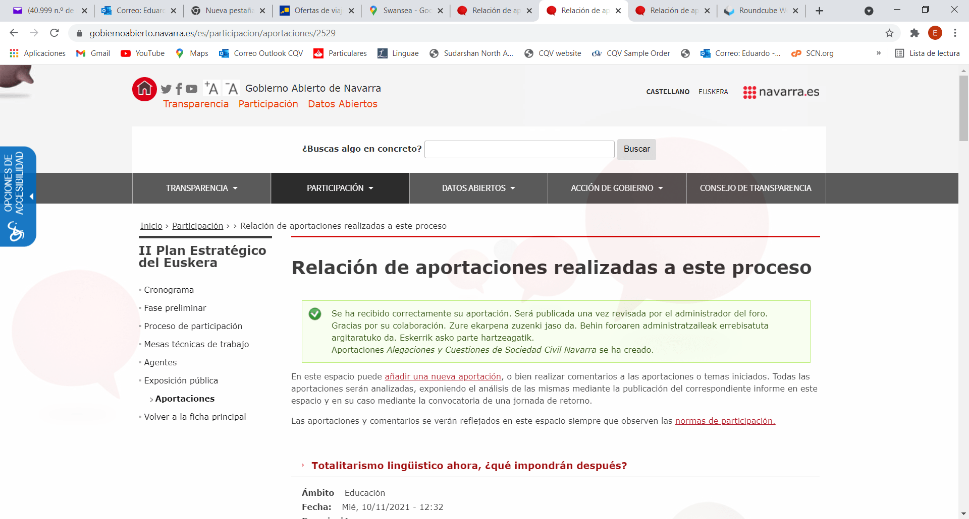 Alegaciones y cuestiones al «II Plan Estratégico del Euskera»