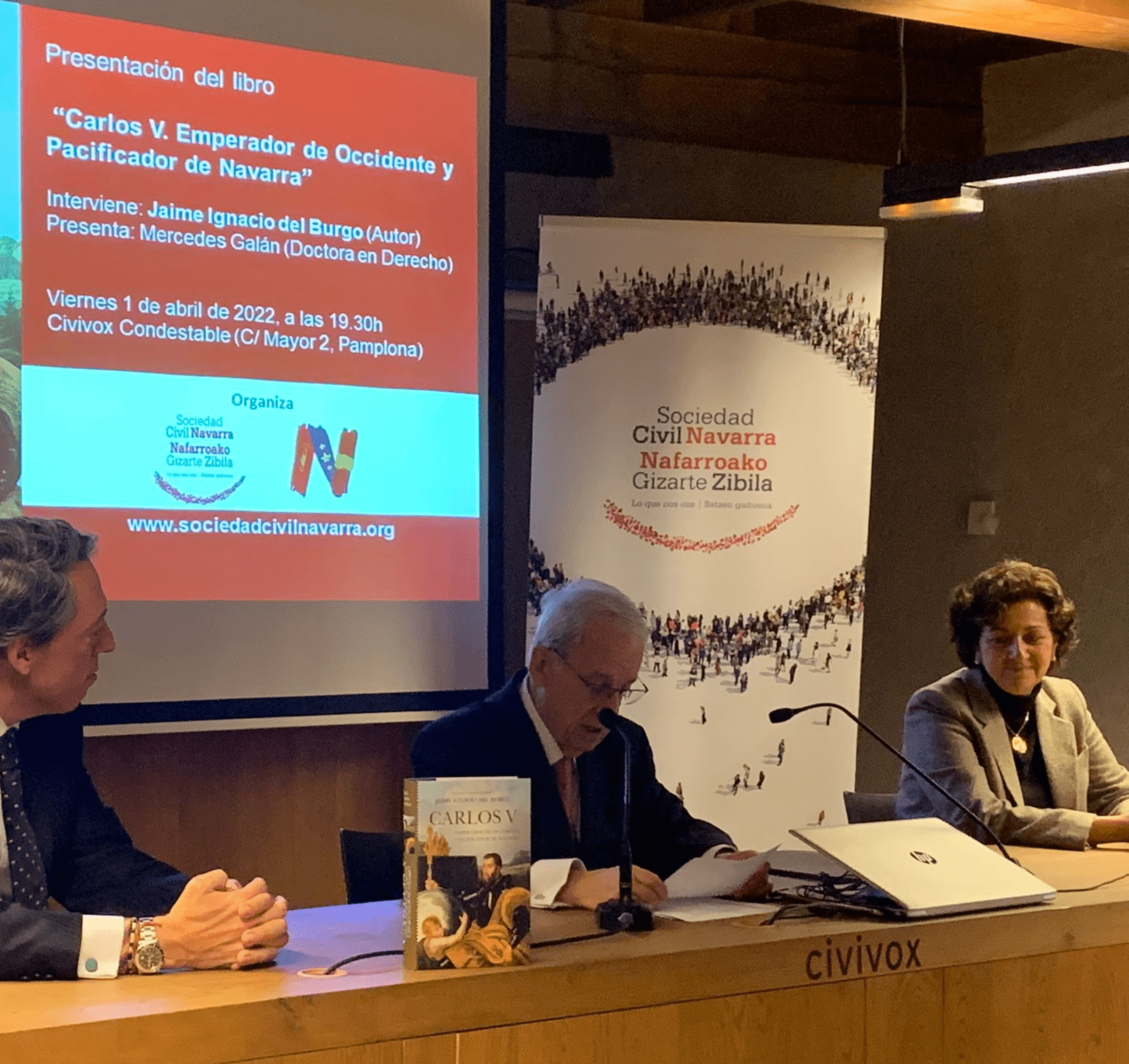 Presentación de “Carlos V. Emperador de Occidente y Pacificador de Navarra.”