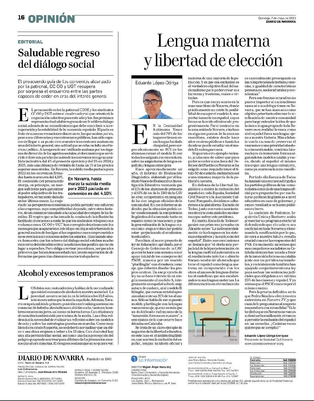 Lengua materna y libertad de elección