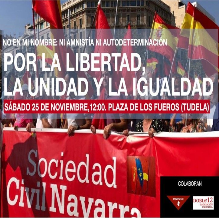 25-N: Concentración de SCN contra la amnistía en Tudela.