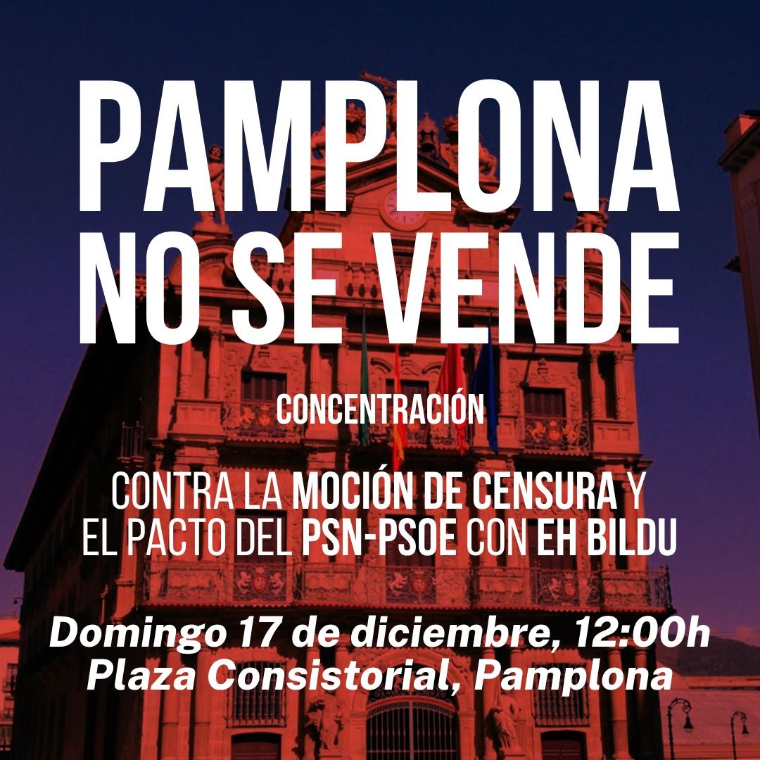 Rechazo a la moción de censura en el Ayuntamiento de Pamplona