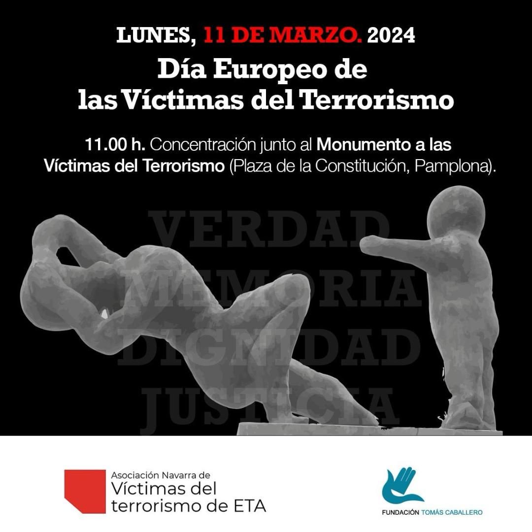 11-M: Concentración Día Europeo de las Víctimas del Terrorismo de ANVITE y FTC.