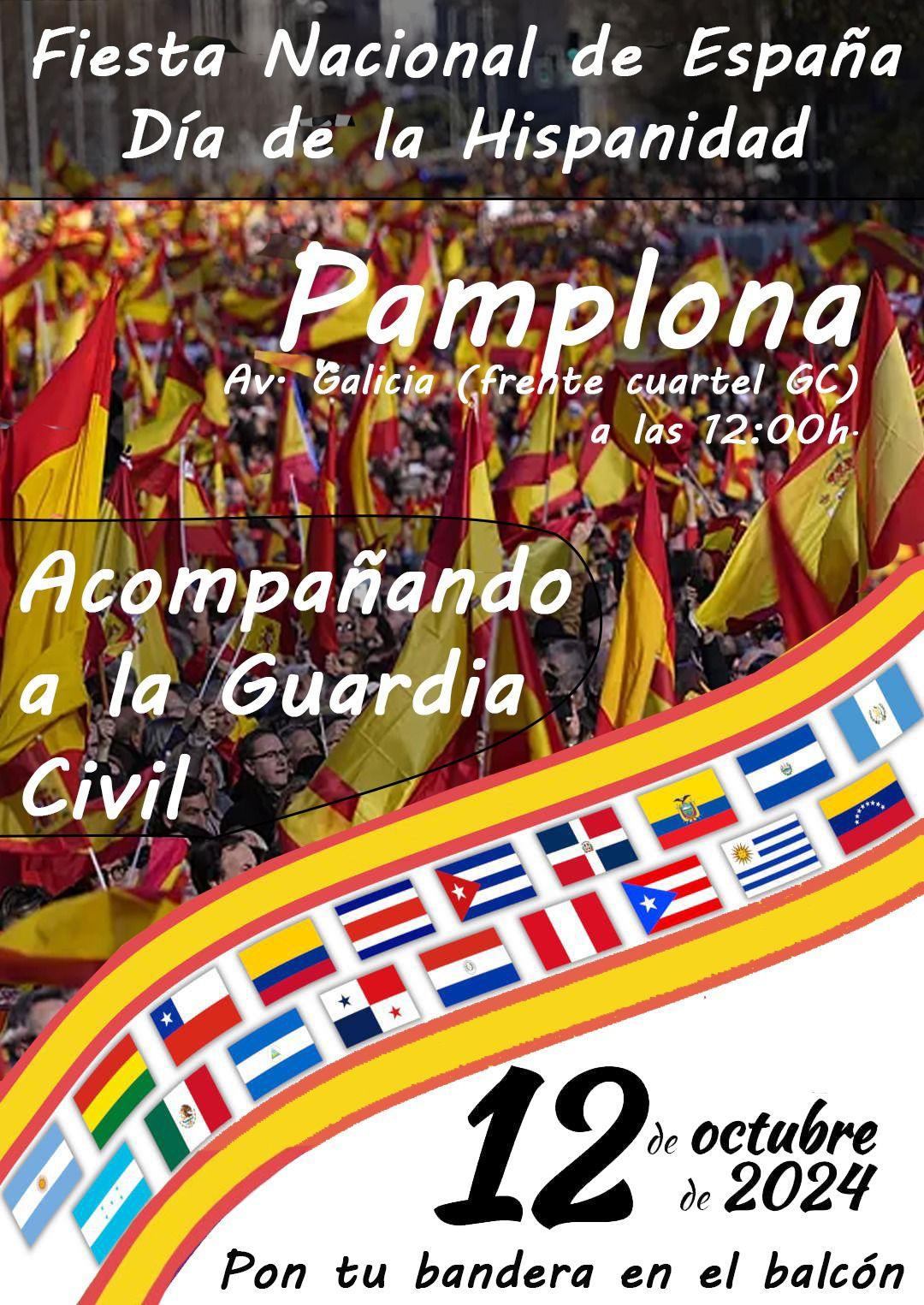 12-O Fiesta Nacional y día de la Hispanidad. Desfile de la Guardia Civil.