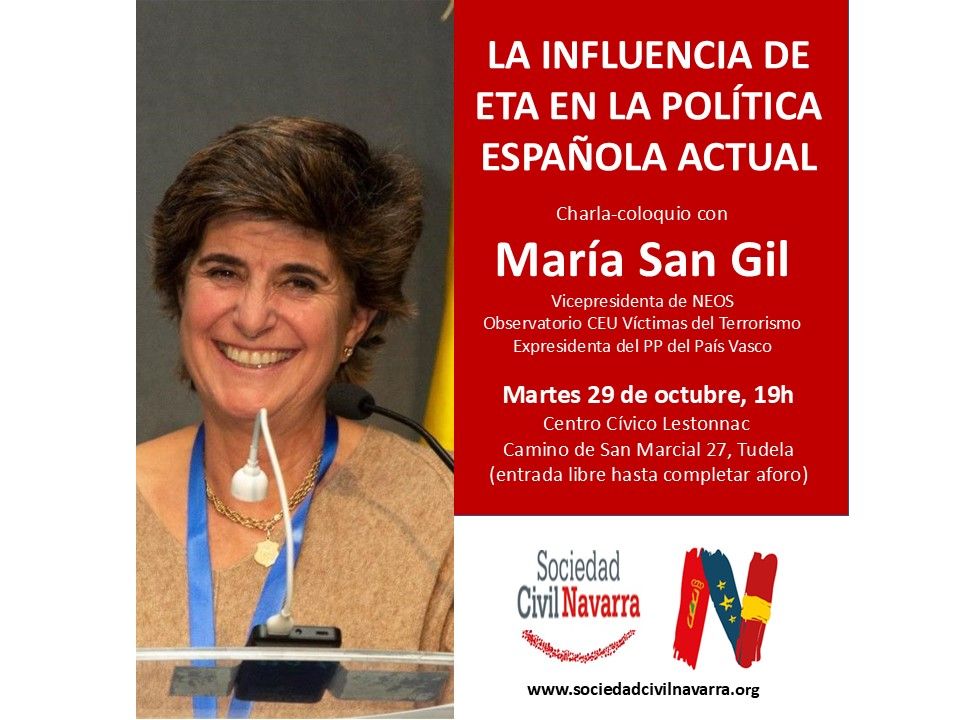 29-O: Conferencia de María San Gil en Tudela