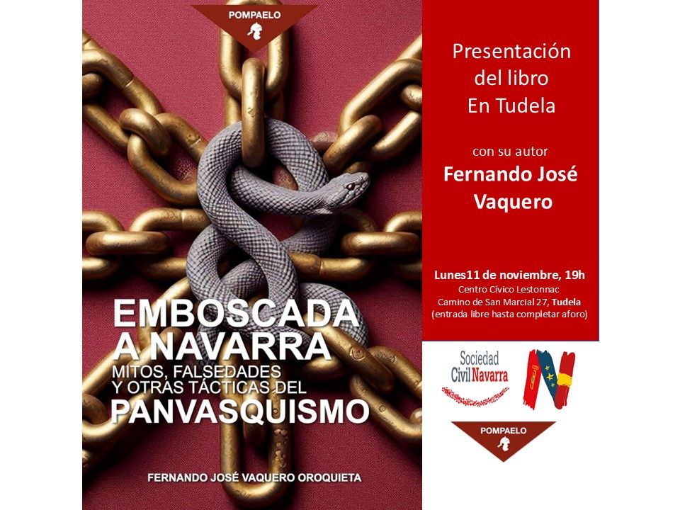 11-N: Presentación del libro «Emboscada a Navarra» de Fernando J. Vaquero en Tudela