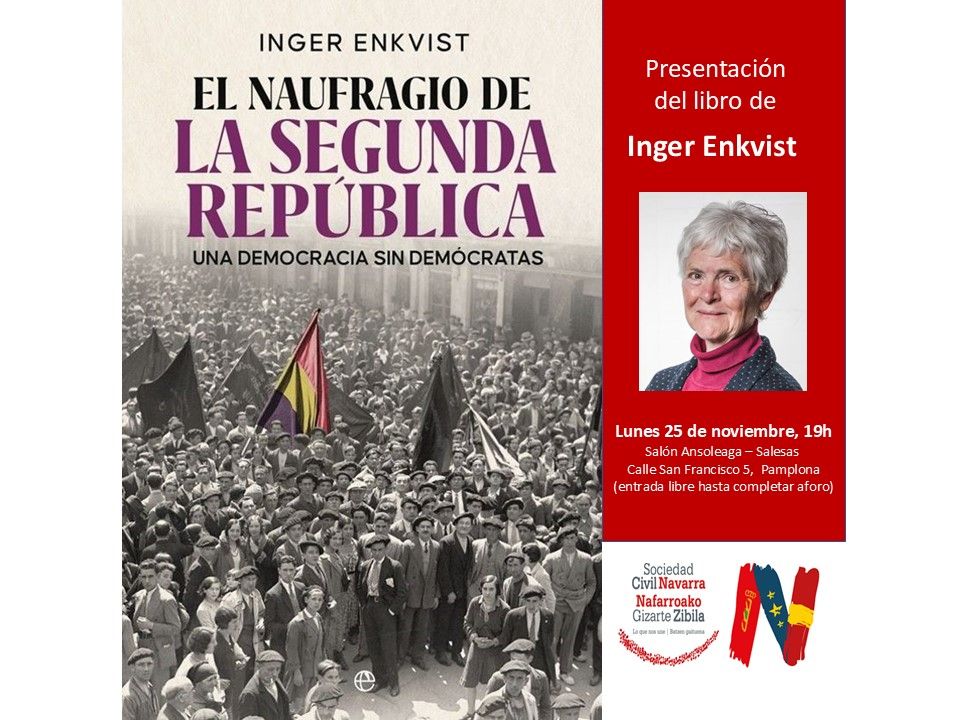 25-N: Presentación del libro «El naufragio de la Segunda República» de Inger Enkvist