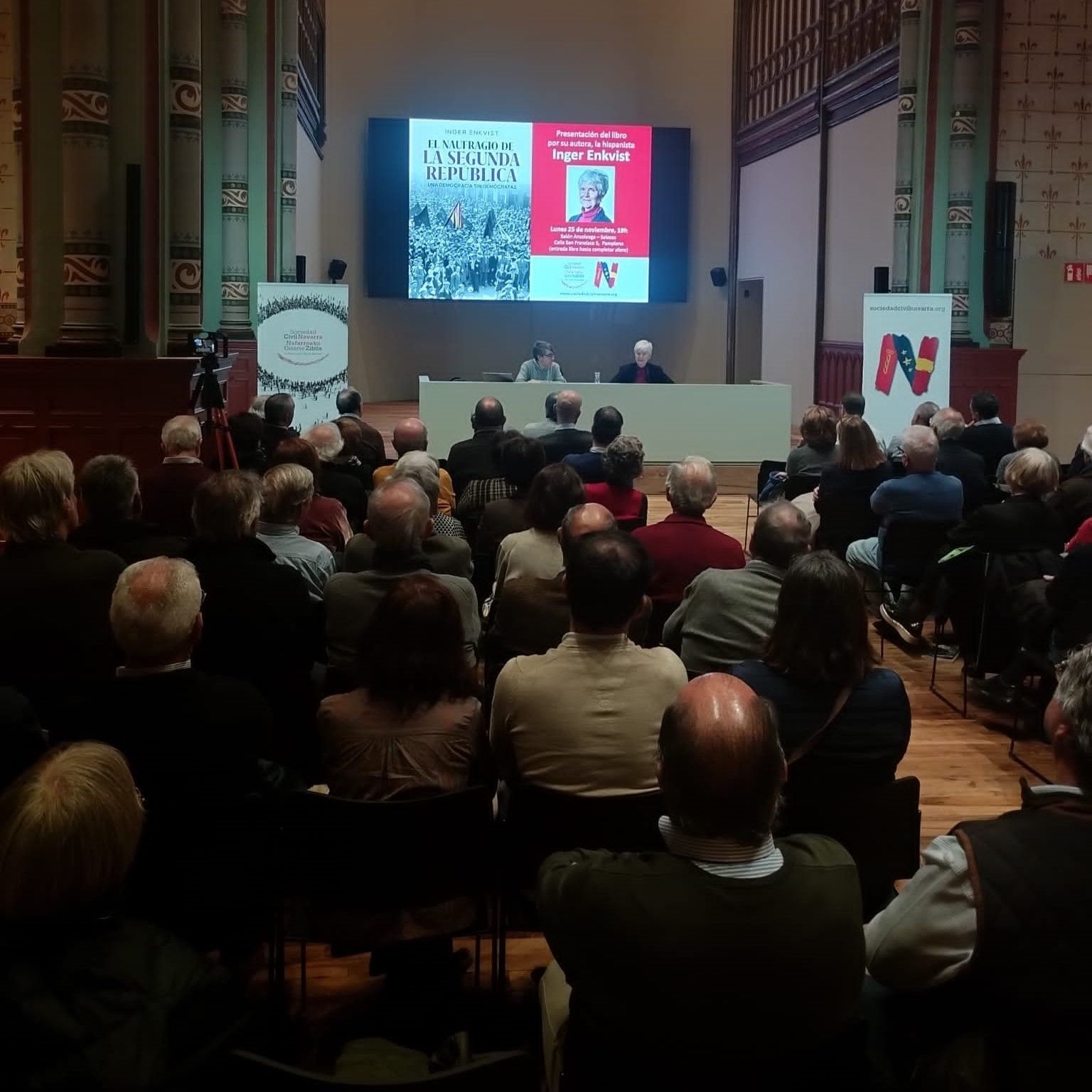 Entrevista en COPE, vídeo, imágenes y resumen de la conferencia de Inger Enkvist