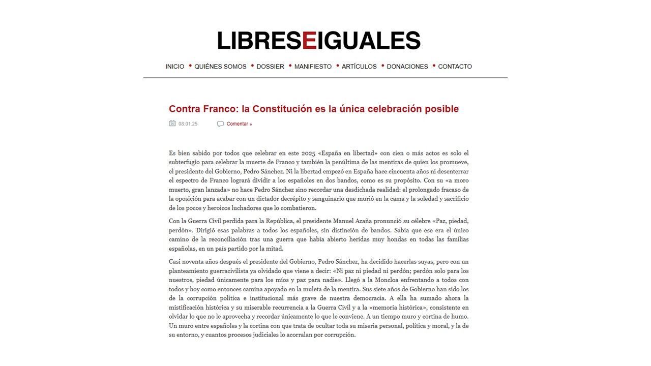 SCN apoya el manifiesto de Libres e Iguales