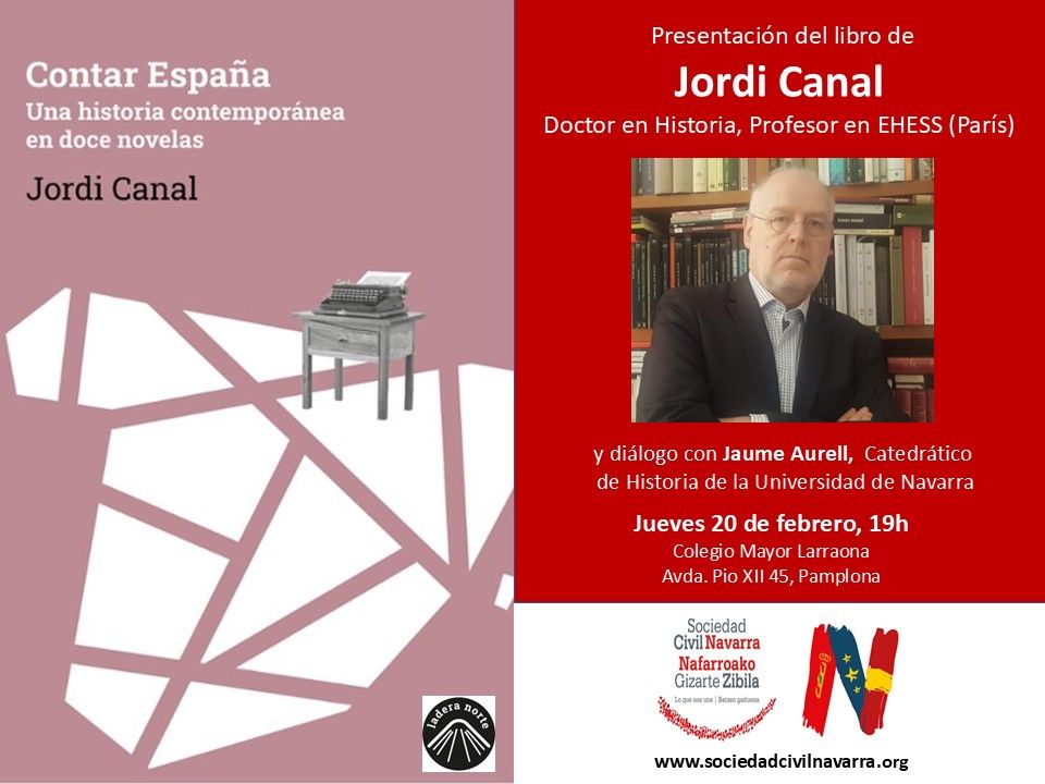 20-F: Presentación del libro «Contar España» de Jordi Canal