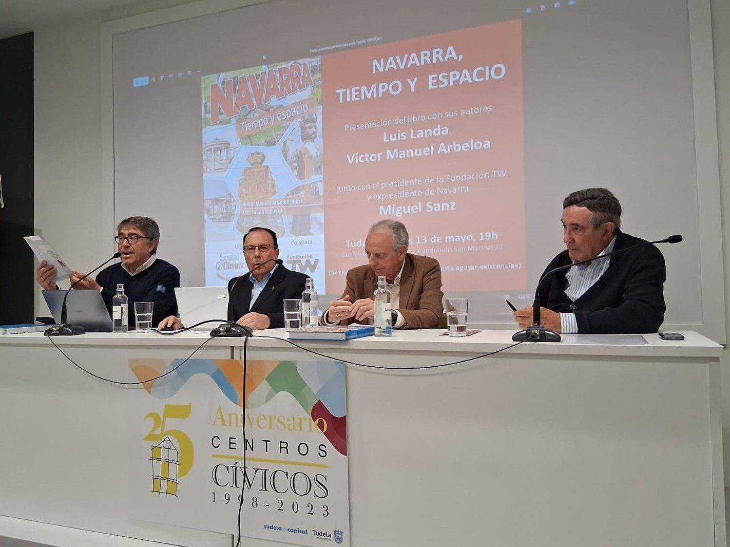 Imágenes de la presentación de «Navarra, tiempo y espacio en Tudela