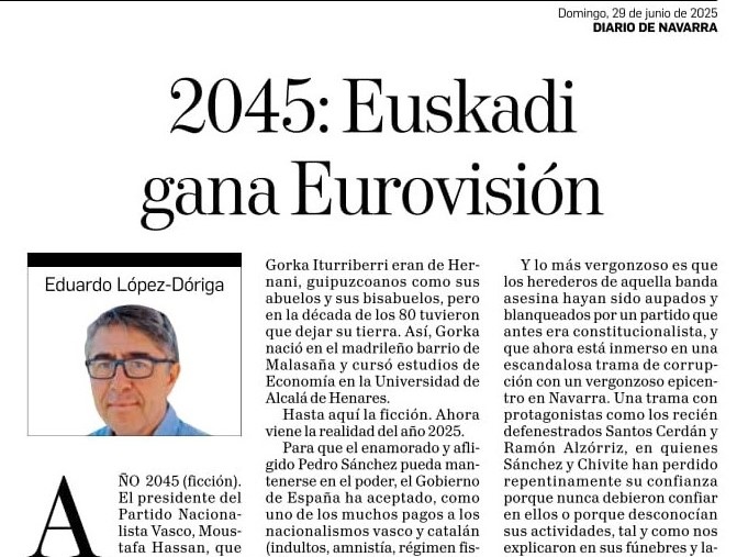 Artículo DN: 2045, Euskadi gana Eurovisión