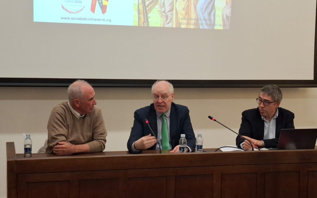 5-N: Resumen e imágenes de la conferencia «El carlismo y los nacionalismos» de Jordi Canal en Estella