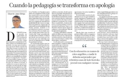 Artículo DN: Cuando la pedagogía se transforma en apología