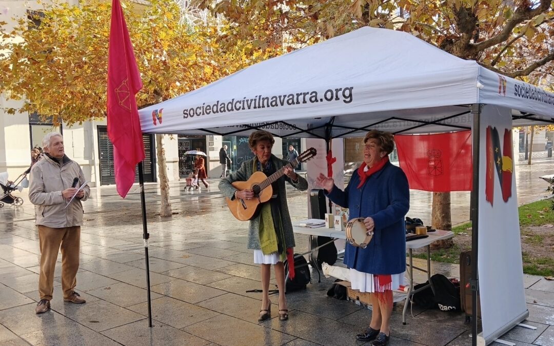 3-D: Carpa de SCN por el Día de Navarra (Carlos III /Roncesvalles, Pamplona)