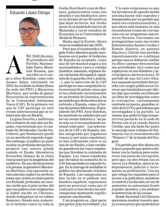 Artículo DN: 2045, Euskadi gana Eurovisión