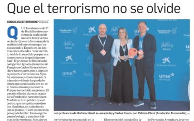 18-O: El proyecto sobre terrorismo del colegio Jesuítas de Pamplona gana el Premio Mentes AMI de Atresmedia